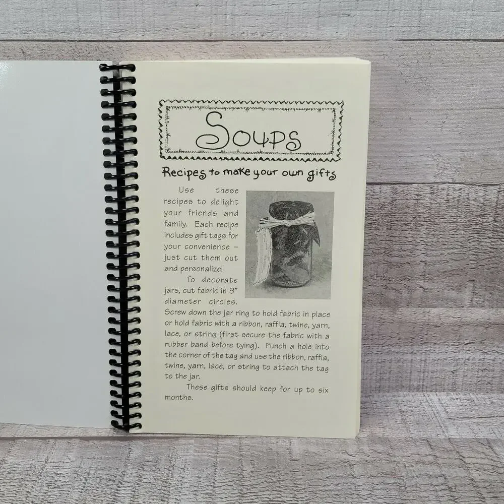 Mason Jar Recipe Book Gifts in a Jar Create Soup Mix Winter Holiday Gifts